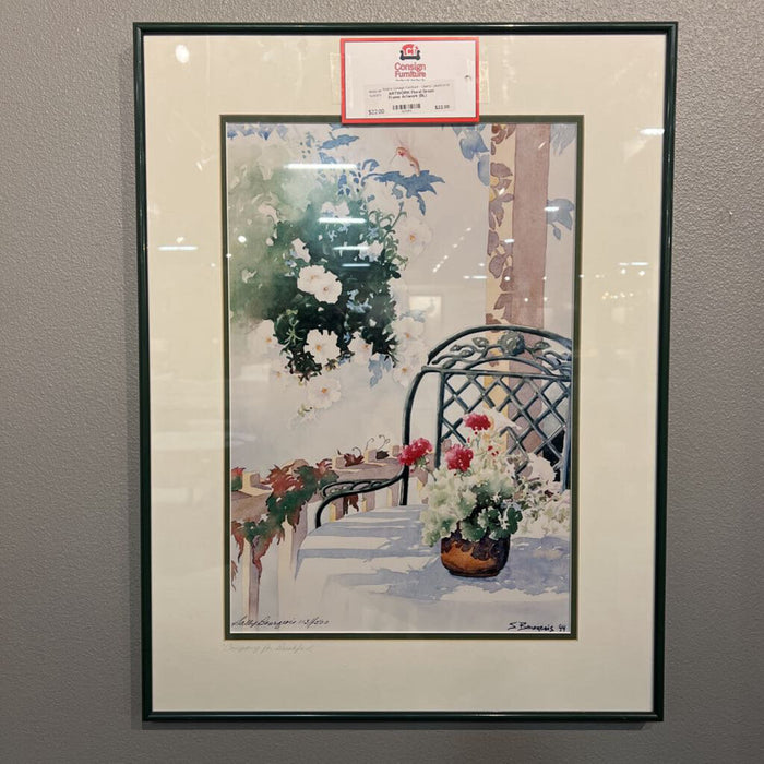 Floral Green Frame Artwork