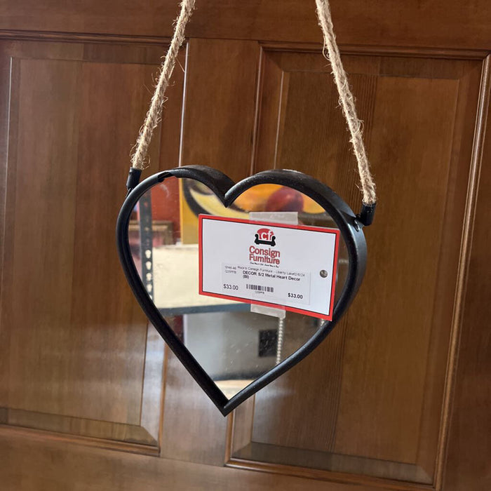 S/2 Metal Heart Decor (BI)