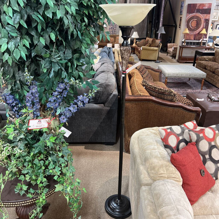 Black + Marble Floor Lamp