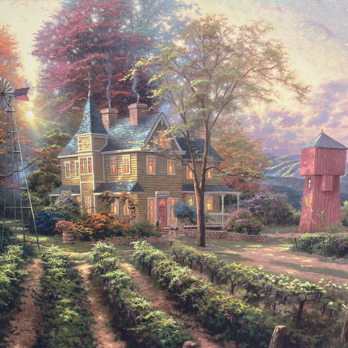 LG Thomas Kinkade Original - Abundent Harvest : Napa Valley Collection I