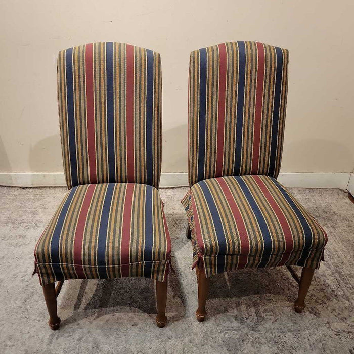 S/2 Stripped Patterned Chairs
