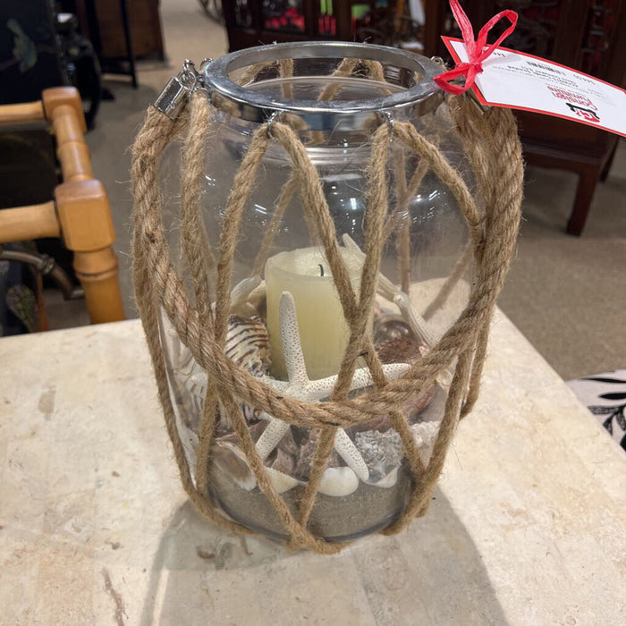 Candle Seashell Glass Container