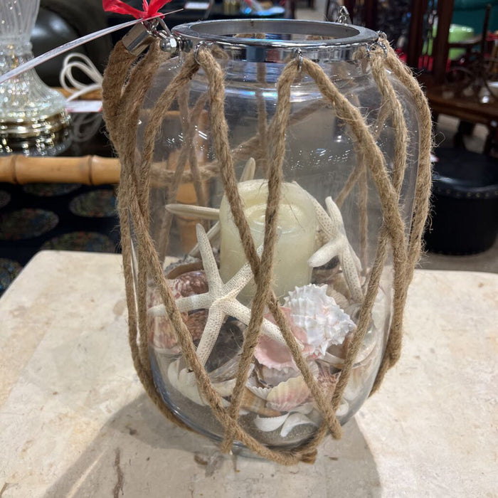 Candle Seashell Glass Container