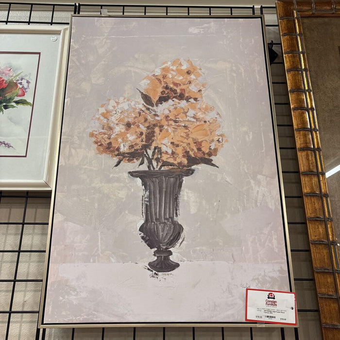 Gold Frame Floral Canvas (SH)