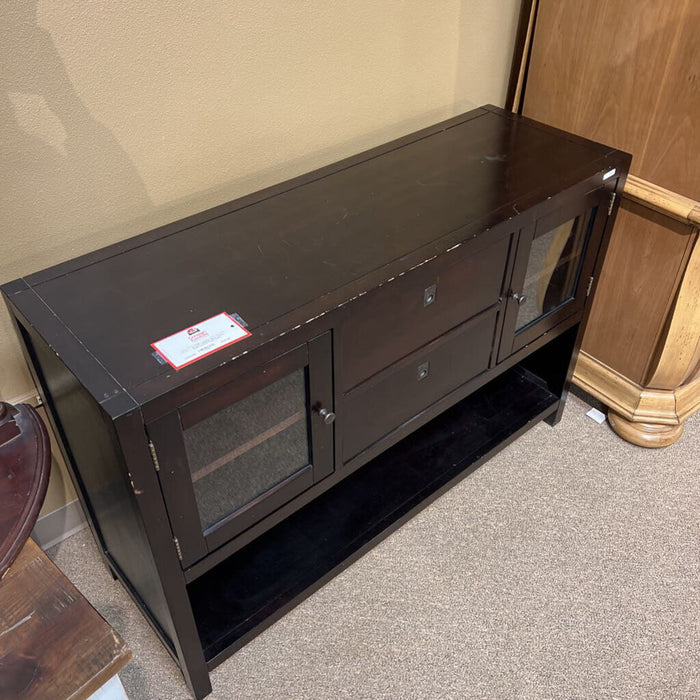 Black 2 Door Entertainment Stand (LCH)