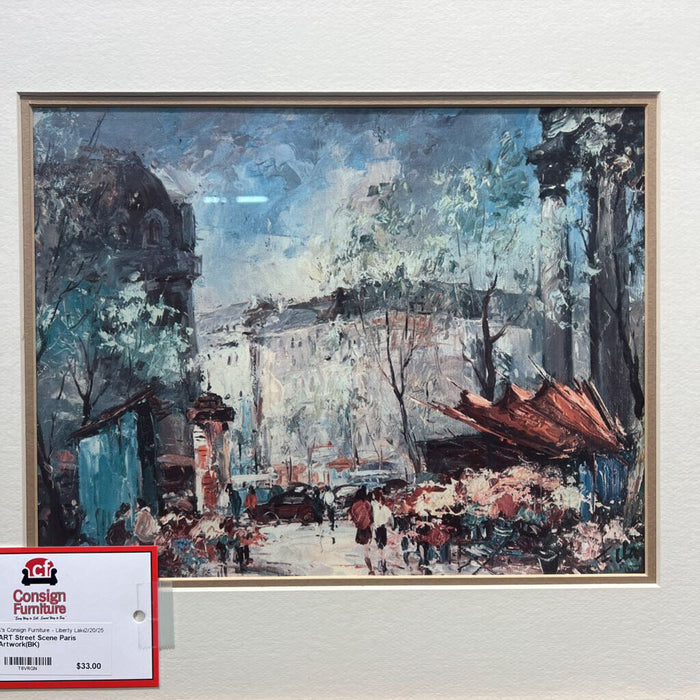 Street Scene Paris Artwork(BK)