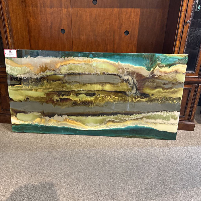 Large Green Abstract Artwork (BBK)