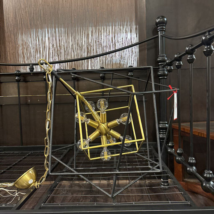 Hudson Valley 26" Abstract Gold/Black Chandelier(MHH)