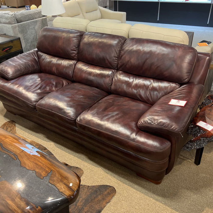 Brown Leather 3C Sofa (CMH)