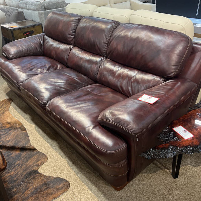 Brown Leather 3C Sofa (CMH)