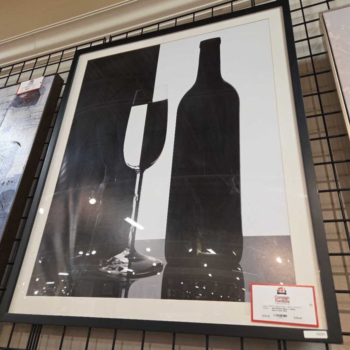 Black + White Wine Frame (SH)