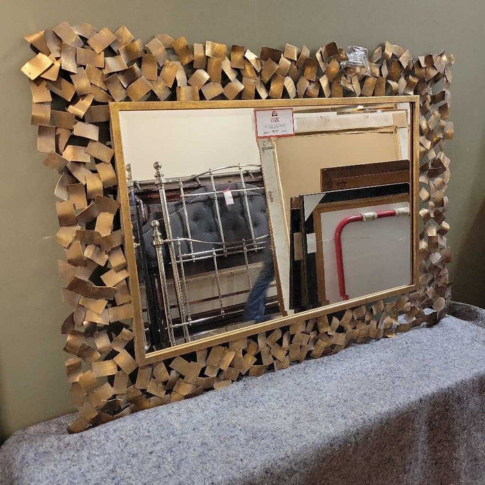 Gold Metal Framed Wall Mirror (LAK)