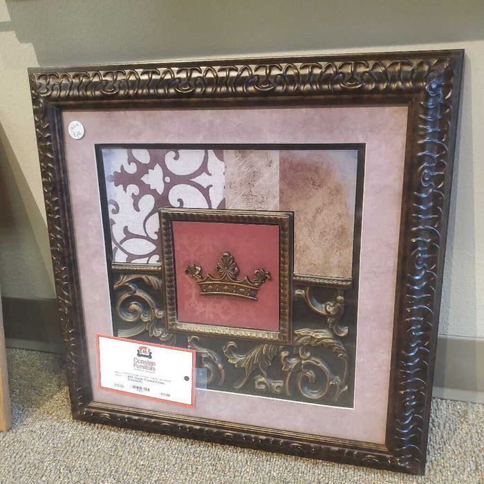 Ornate Framed Crown Artwork(K)