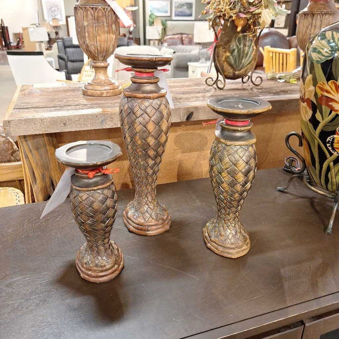 Small Woven Candle Holder (S)