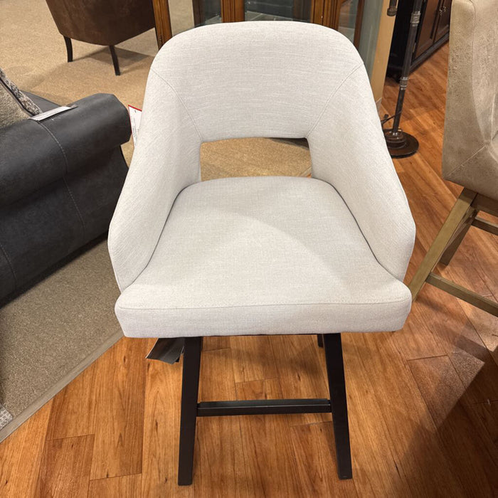 Grey Fabric & Black wood base Stools(SH)