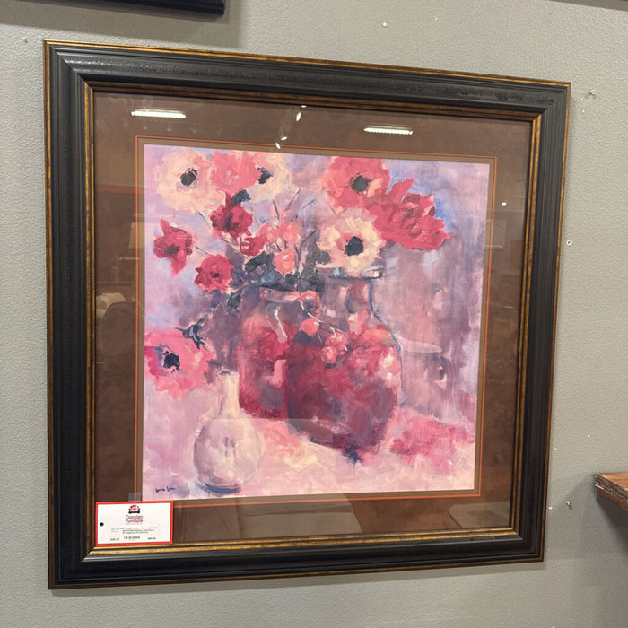 Square Red Floral Arrangment Artwork(CI)