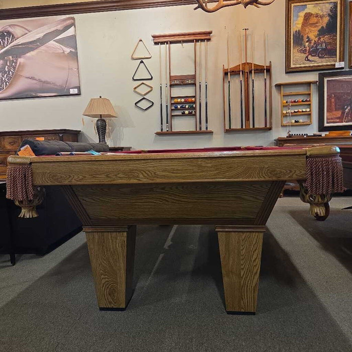 Red Felt Brunswick Pool Table (BCHH)