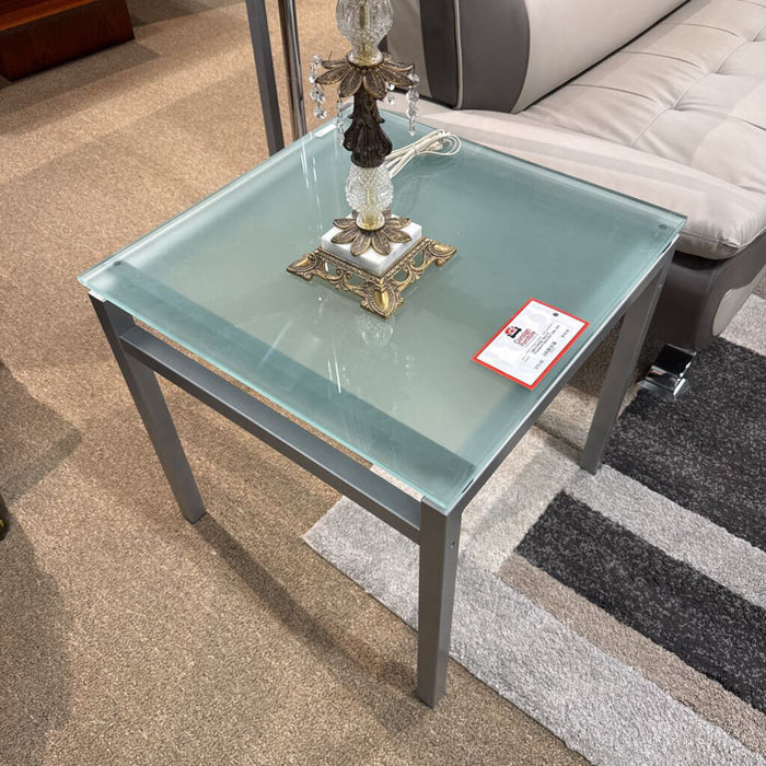 GT Powdered Glass End Table (SH)