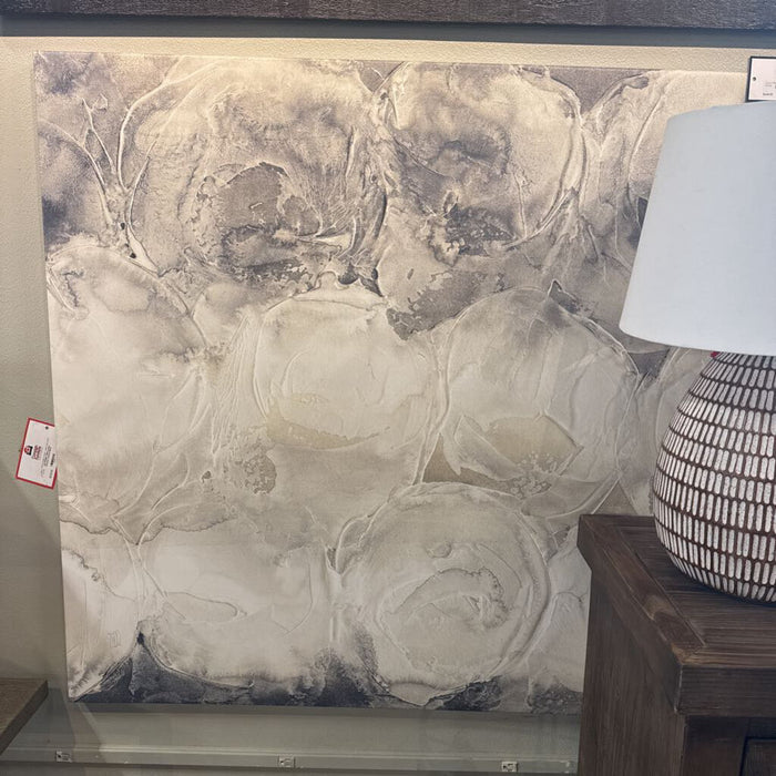 White Large Abstract Canvas (BLH)