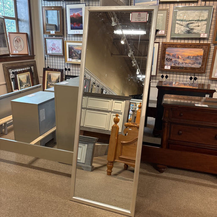 Grey Wood Floor Mirror (SH)