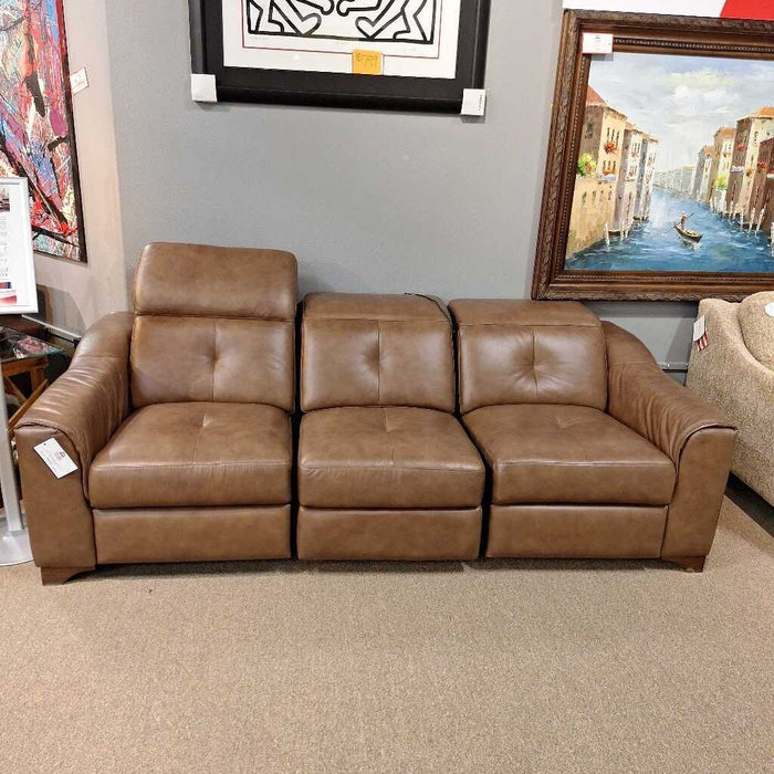 Bergamo Bellini Brown Power Sofa (CHHH)