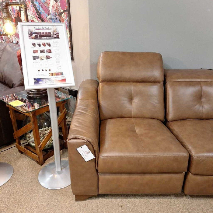 Bergamo Bellini Brown Power Sofa (CHHH)