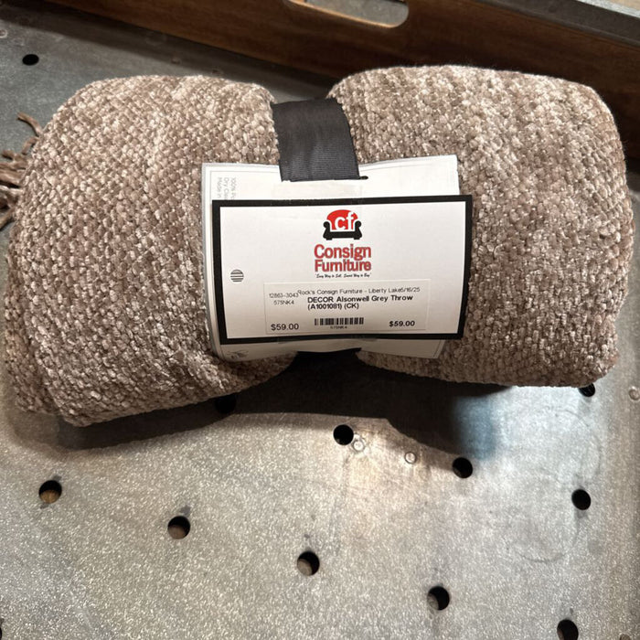 Alsonwell Grey Throw (A1001081) (CK)