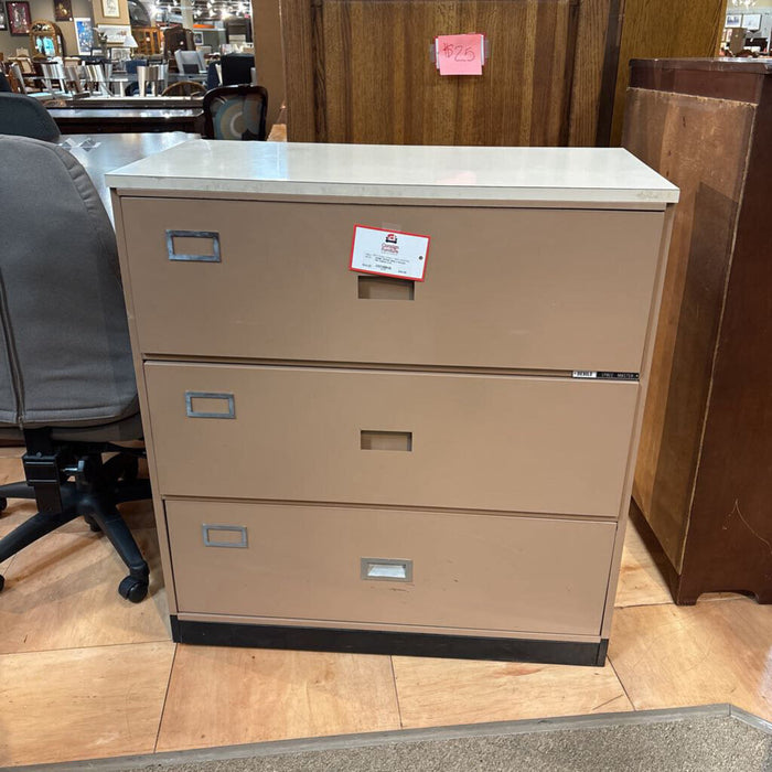Wide 3 drawer File Cabinet (LC)