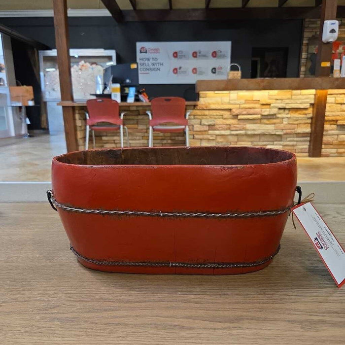 Red Wood Basket (LC)