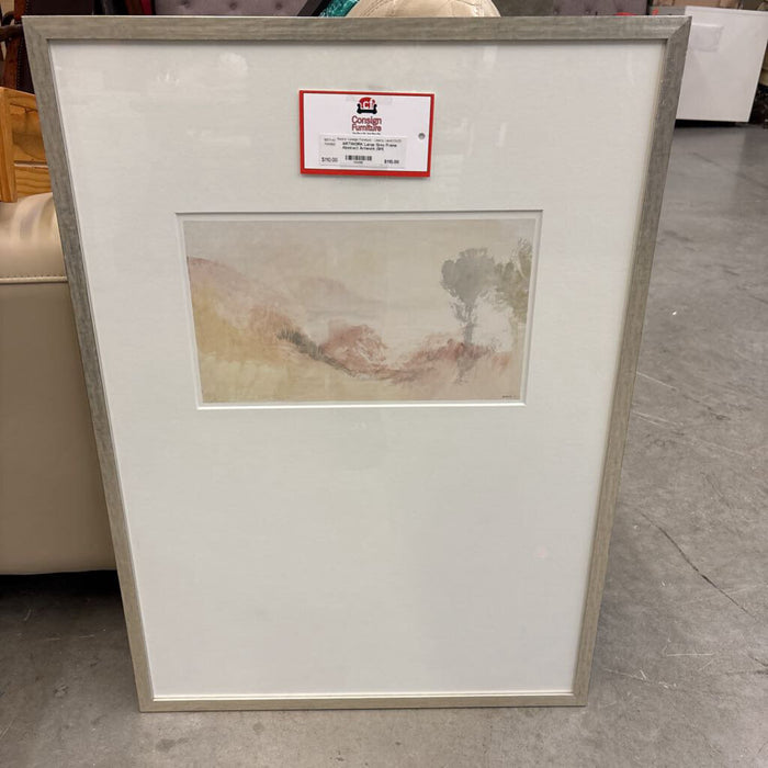 Large Grey Frame Abstract Artwork (SH)