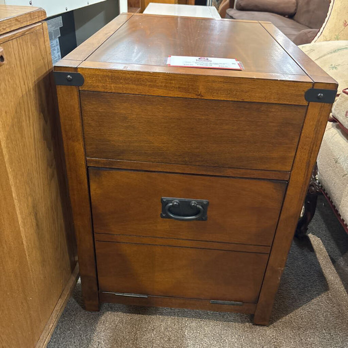 DW+Metal Accent End Table (BBK)