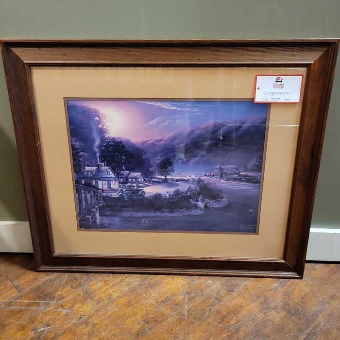 Village on River Scene (LC)