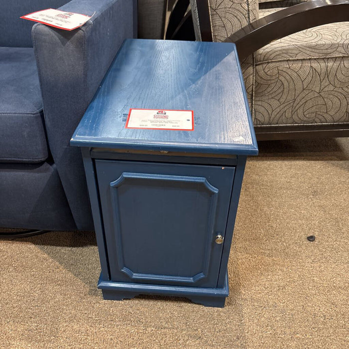 Blue 1Drawer 1Door Side Table (CI)