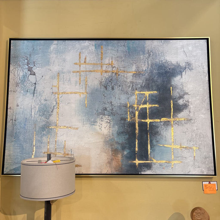 XL Gold + Blue Canvas (56 x 80) (MKH)