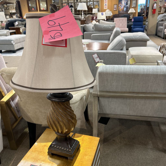 Ornate Brown Table Lamp (CI)