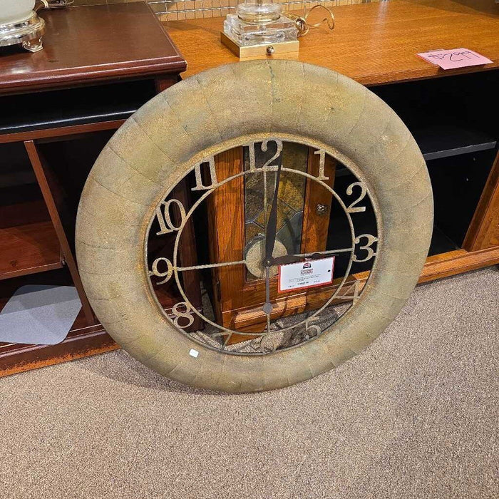 Brown + Green Wall Clock (CI)