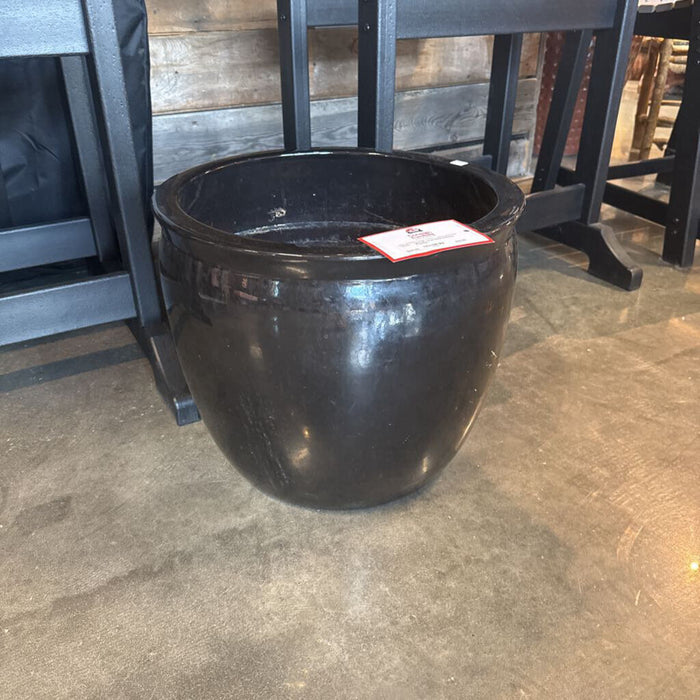 Large Black Planting Pot(CH)