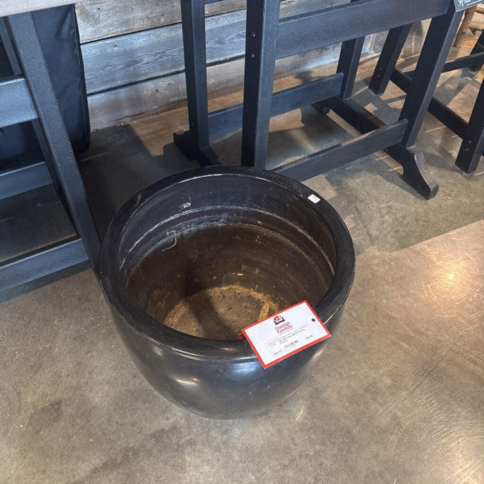Large Black Planting Pot(CH)