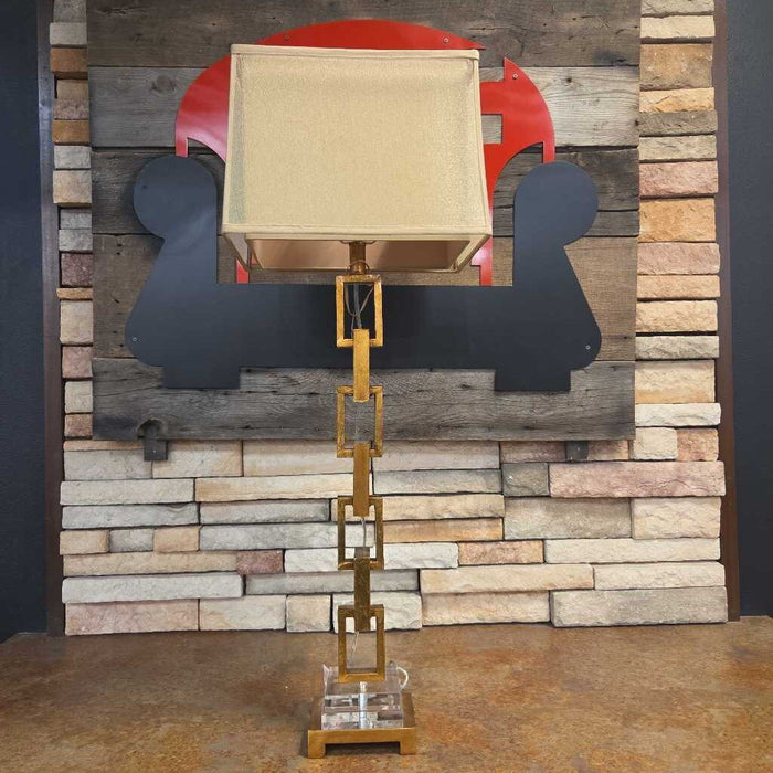 Tall Gold Lamp + Shade (BBK)