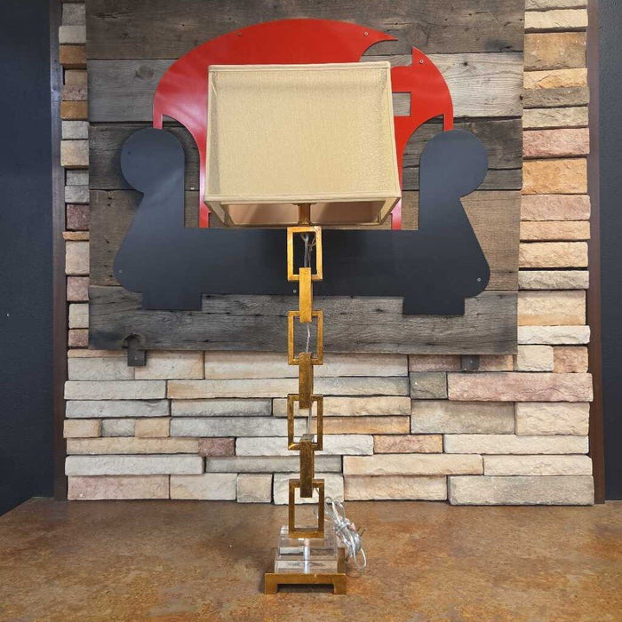 Tall Gold Lamp + Shade (BBK)