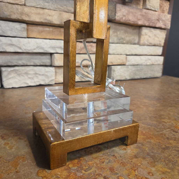 Tall Gold Lamp + Shade (BBK)