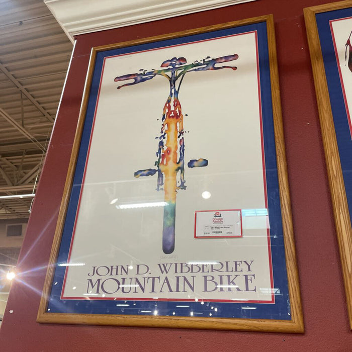 Blonde Frame Mountain Bike Art (SH)