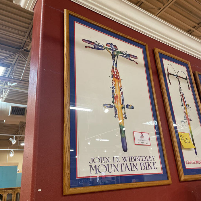 Blonde Frame Mountain Bike Art (SH)