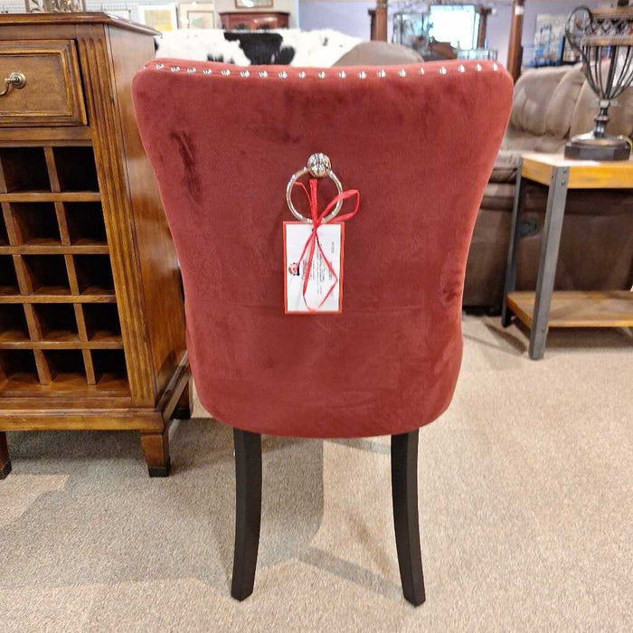 S/2 Red Fabric DR NH Chairs (TL)