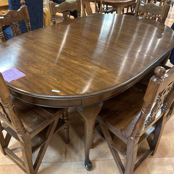 Brown Wood Dining Table - No Chairs