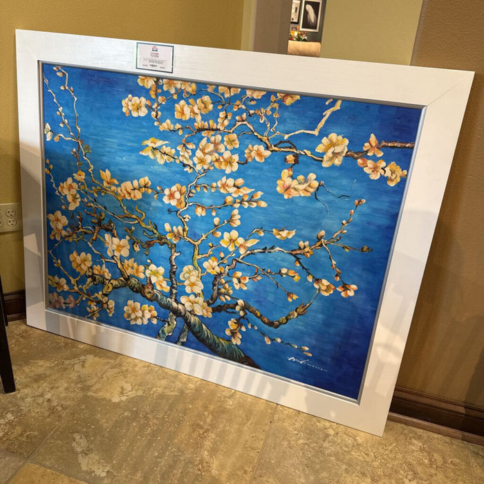 Blue Background Blossoming Tree Canvas (L) (AKH)