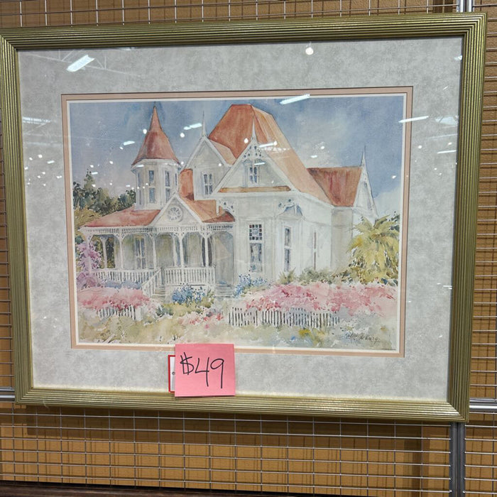 Gold Frame House Artwork (AS)