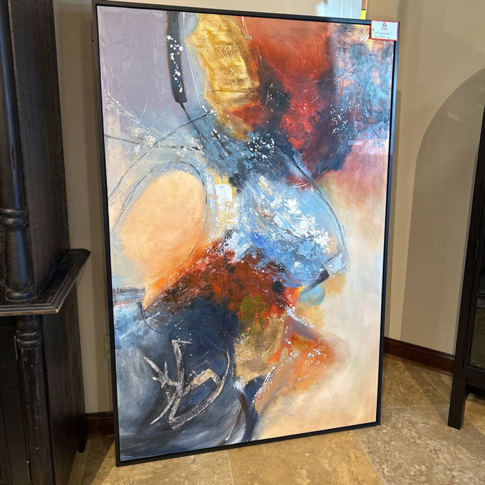 Uttermost Lg Red/Blue Abstract Art (CIH)