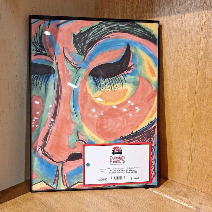 Amy Winehouse Framed Abstract Portrait (SH)