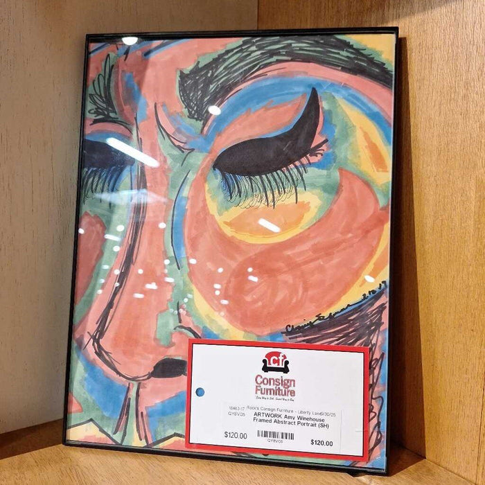 Amy Winehouse Framed Abstract Portrait (SH)